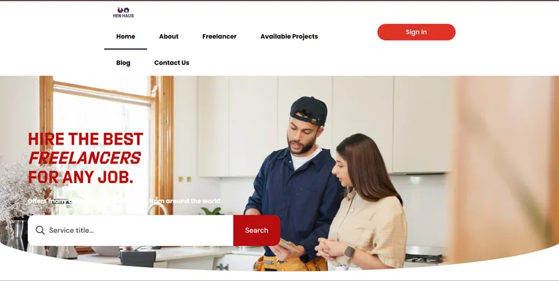 Hen Haus marketplace platform connecting homeowners with local professionals